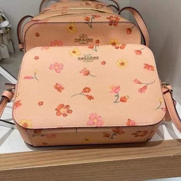 Coach c8699 Mini Camera Bag With Mystical Floral Print c8699 Faded Blush… - Picture 9 of 16